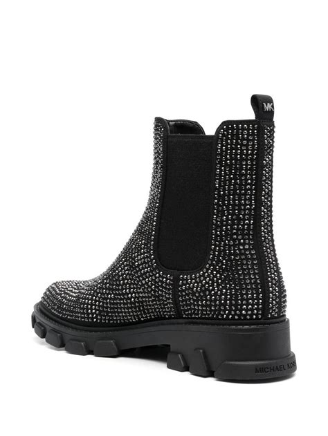 michael kors furry boots|Michael Kors rhinestone boots.